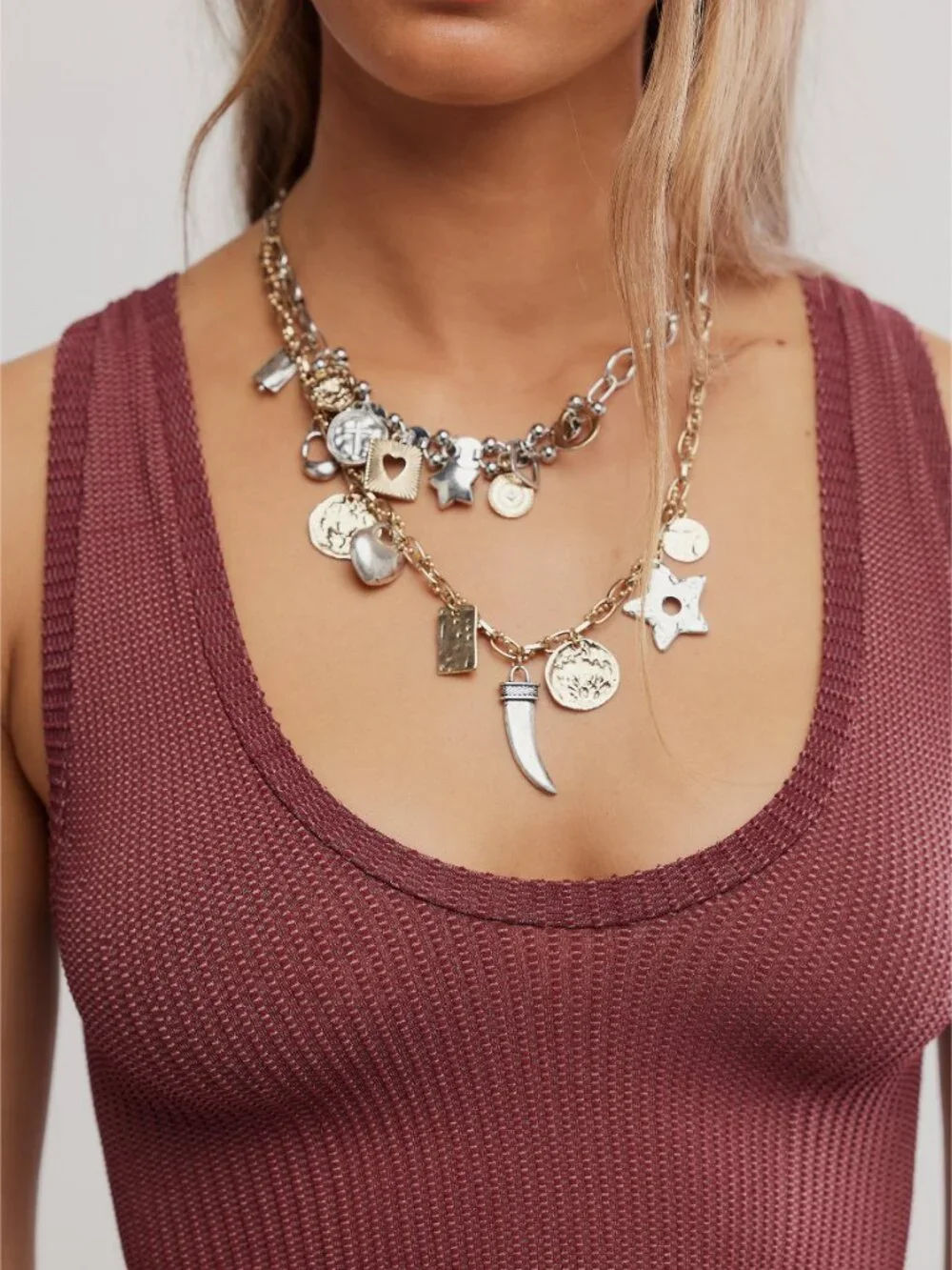 FREE PEOPLE Clean Slate Tank / Pomegranate